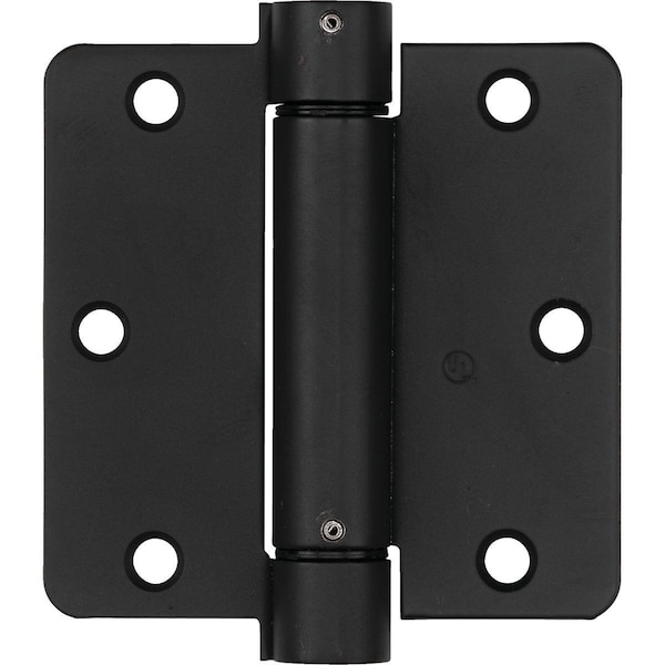 National 3.5 In. Oil Rubbed Bronze 1/4 In. Radius Spring Door Hinge N350827 - main